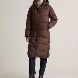 Quince Brown Women's Long Puffer Coat
